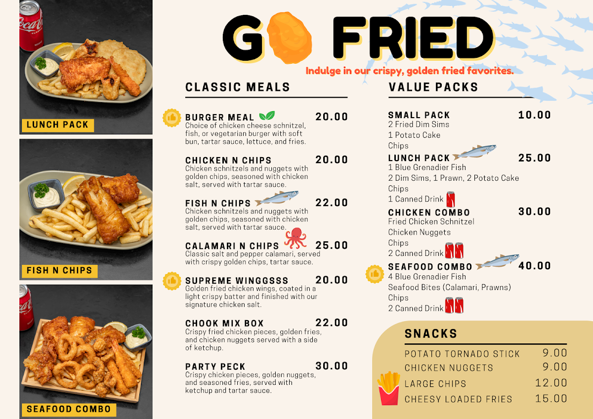 Menu, Go Sushi - Essendon