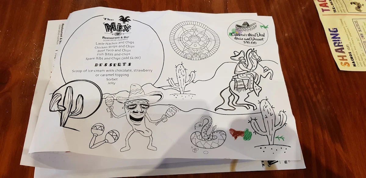 Menu, The Mex