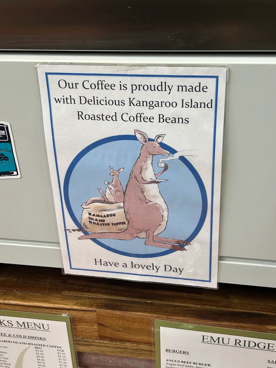 Menu, Kangaroo Island Ciders