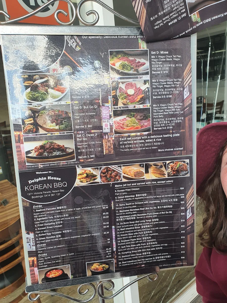 Menu, Dolphin House Korean Restaurant