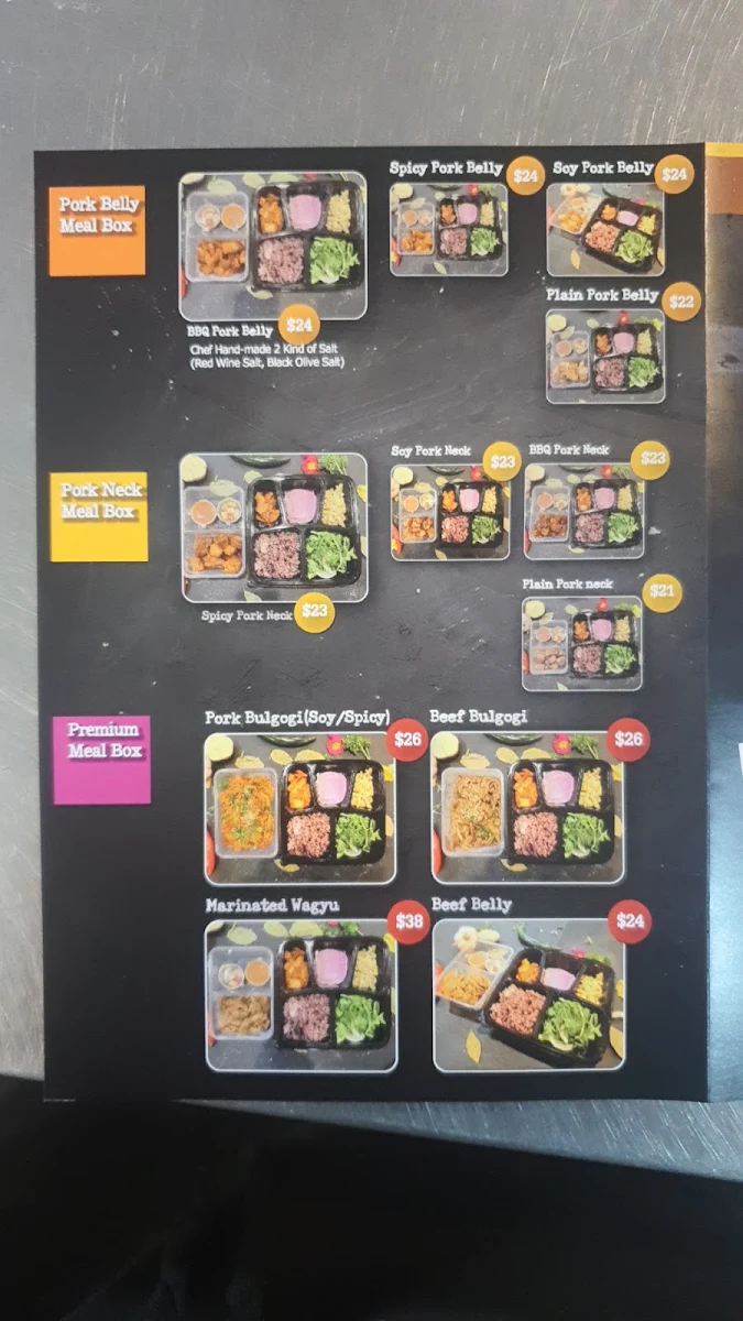 Menu, Monster BBQ & Chicken Maribyrnong