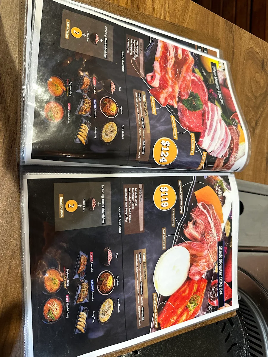 Menu, Monster BBQ & Chicken Maribyrnong