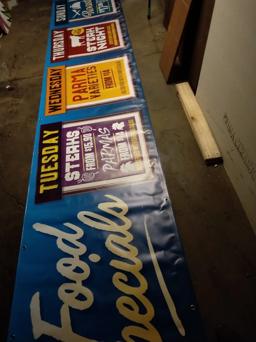 Menu, Union Hotel