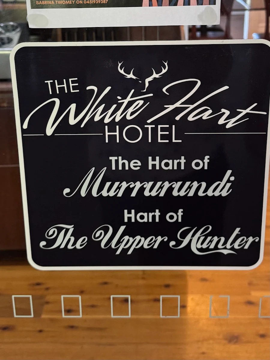 Menu, White Hart Hotel