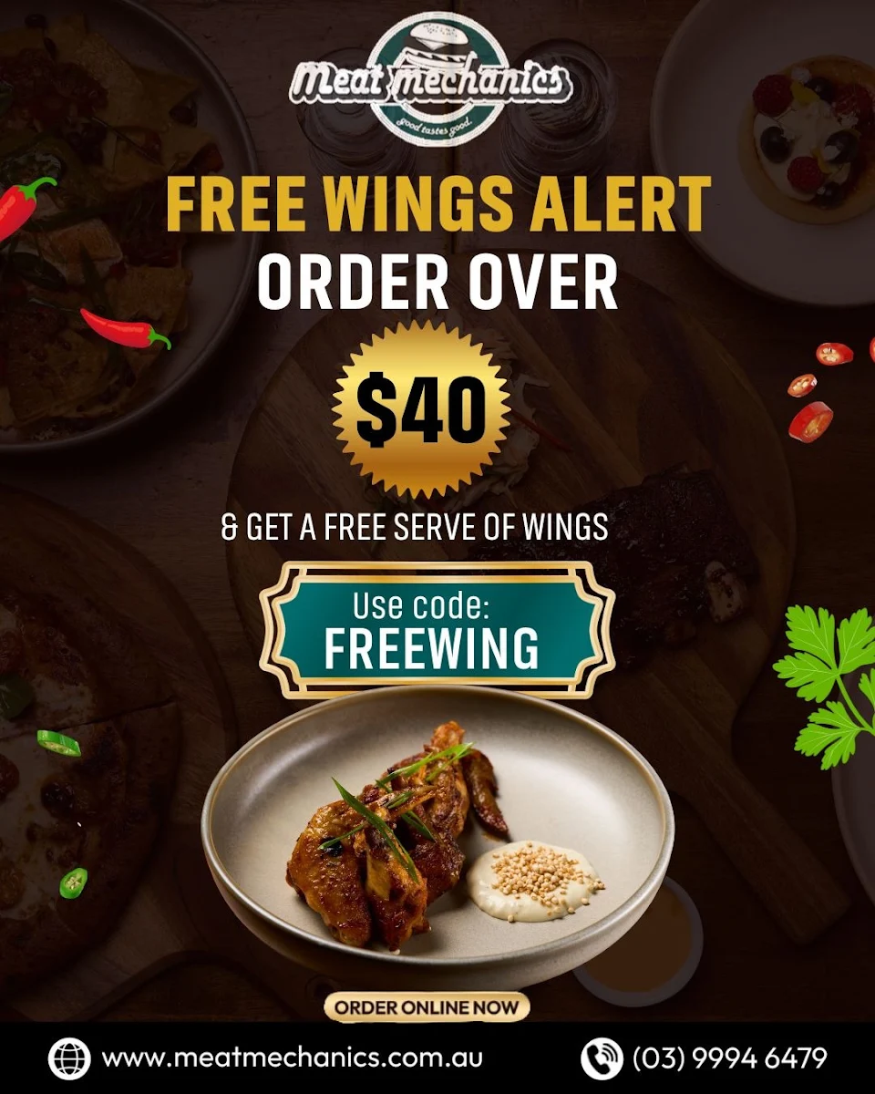 Menu, ✅Meat Mechanics Restaurant - Best Burger Restaurant & Food Catering in Altona