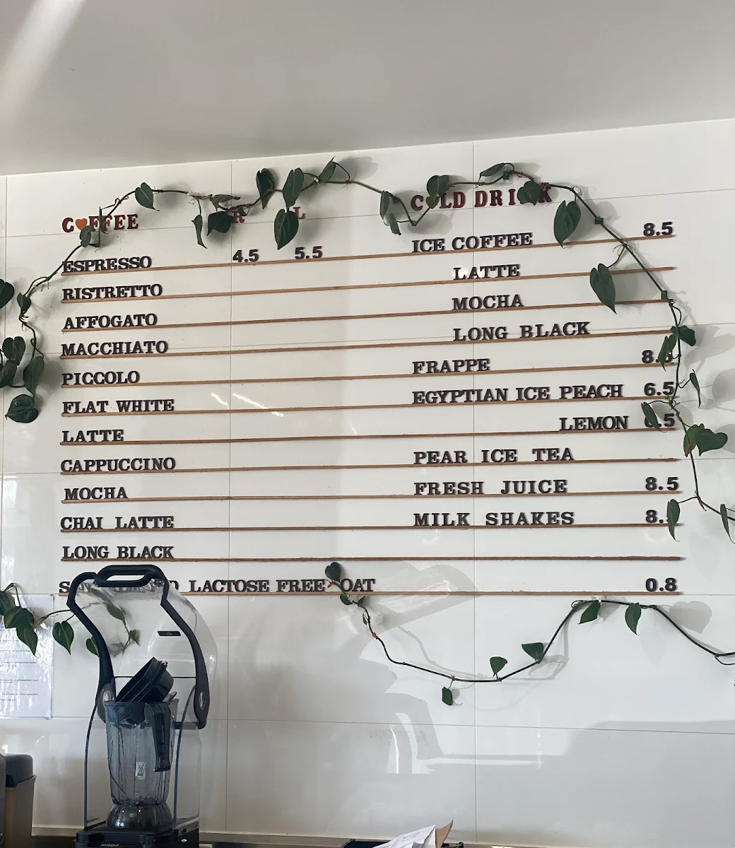 Menu, The Coffee Studio Rouse Hill