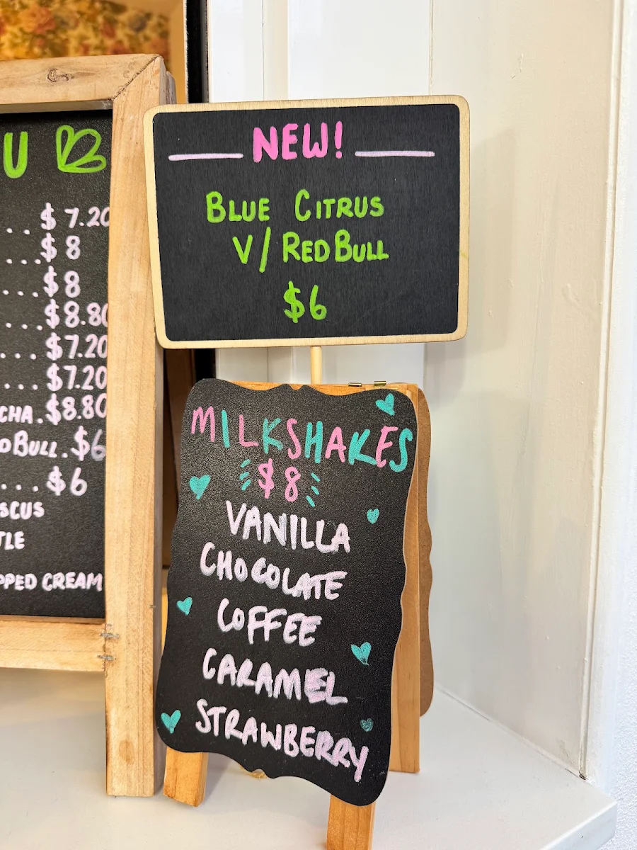 Menu, The Hills & Co Boutique cafe