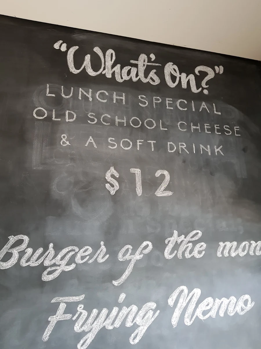 Menu, The Monkey Bar