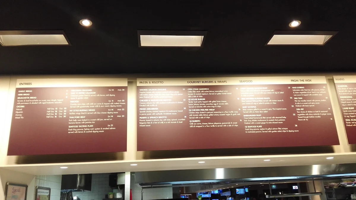 Menu, Quakers Inn