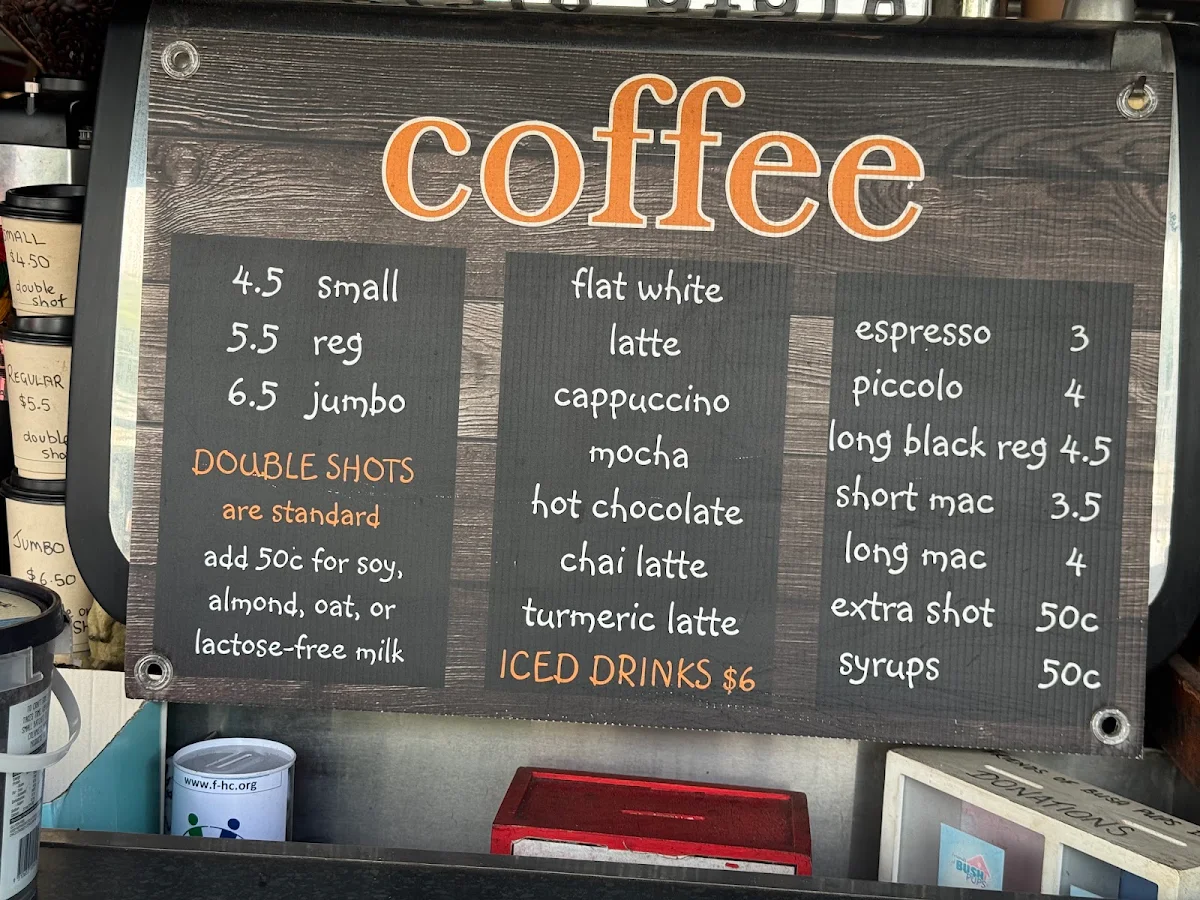Menu, Barista Sista
