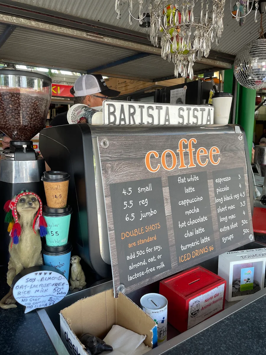 Menu, Barista Sista