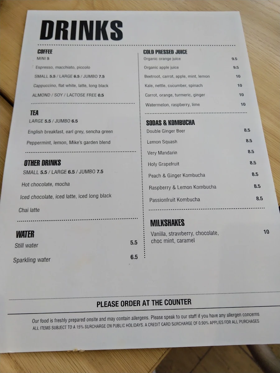 Menu, Kitchen by Mike Express
