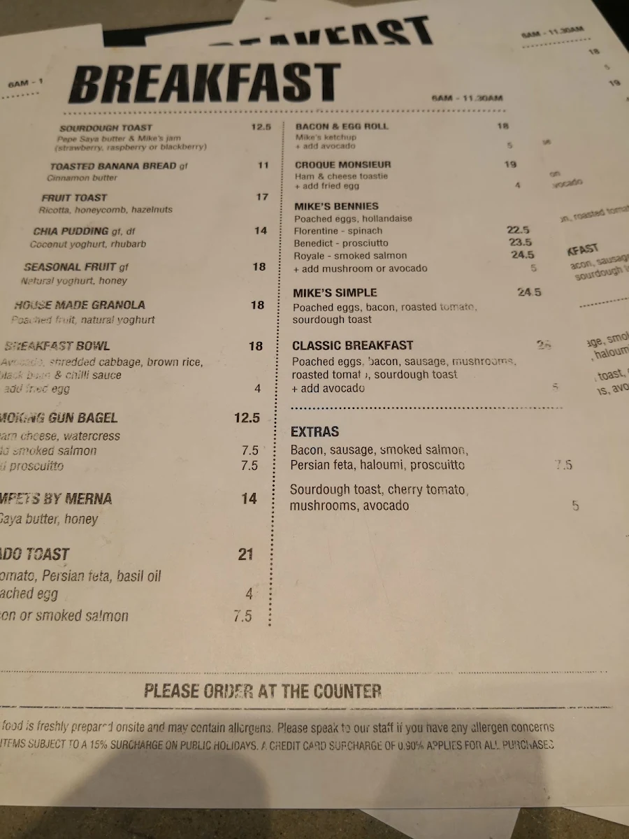 Menu, Kitchen by Mike Express