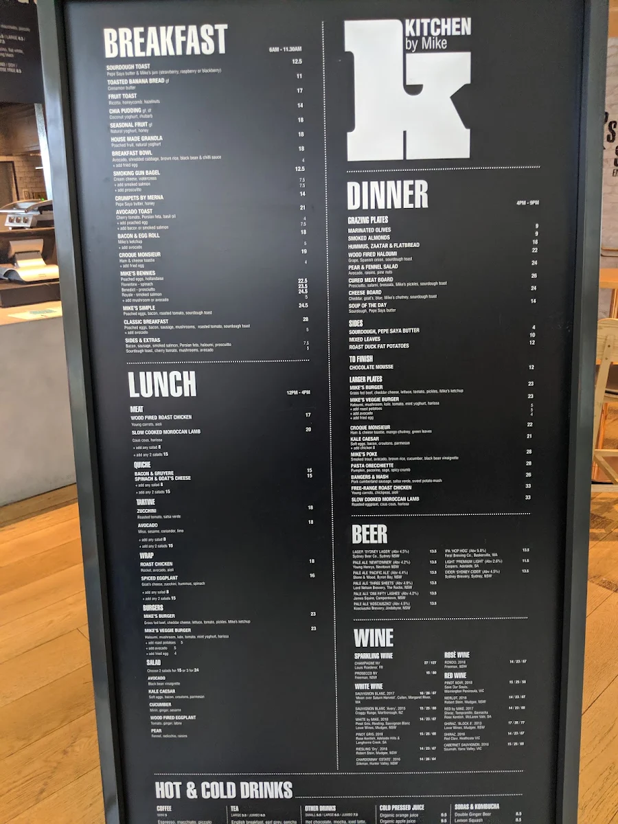 Menu, Kitchen by Mike Express