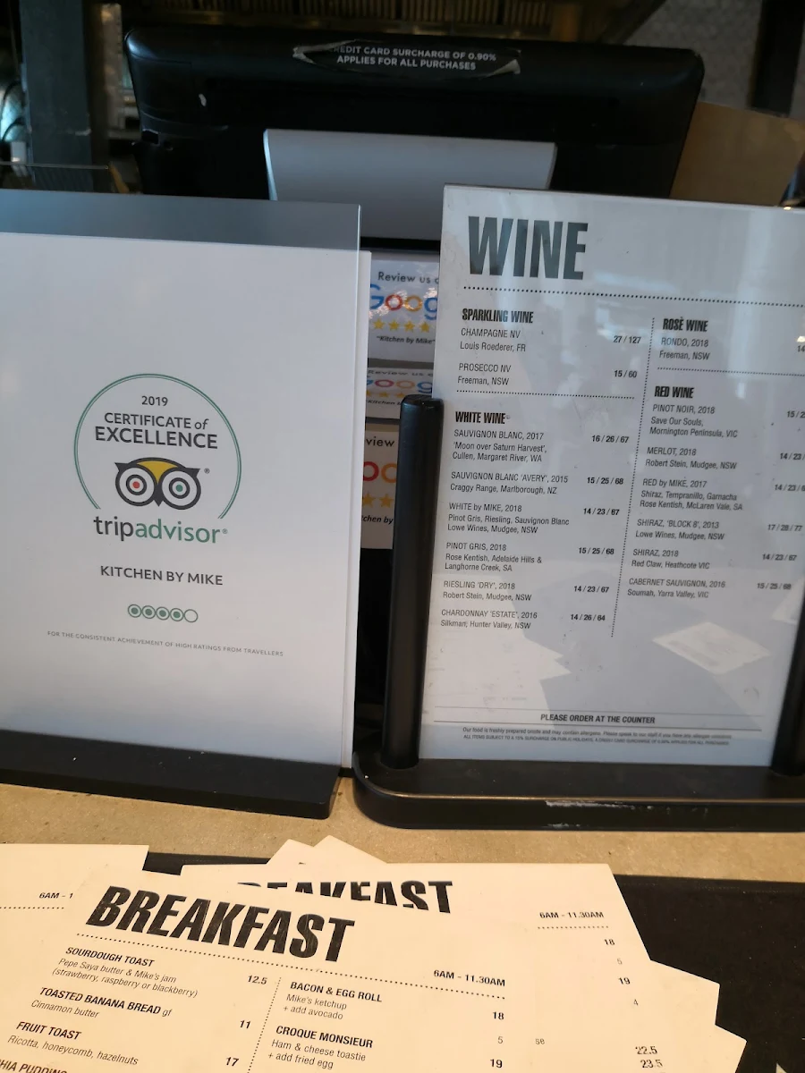 Menu, Kitchen by Mike Express