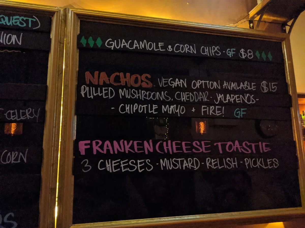 Menu, Titus Jones Marrickville