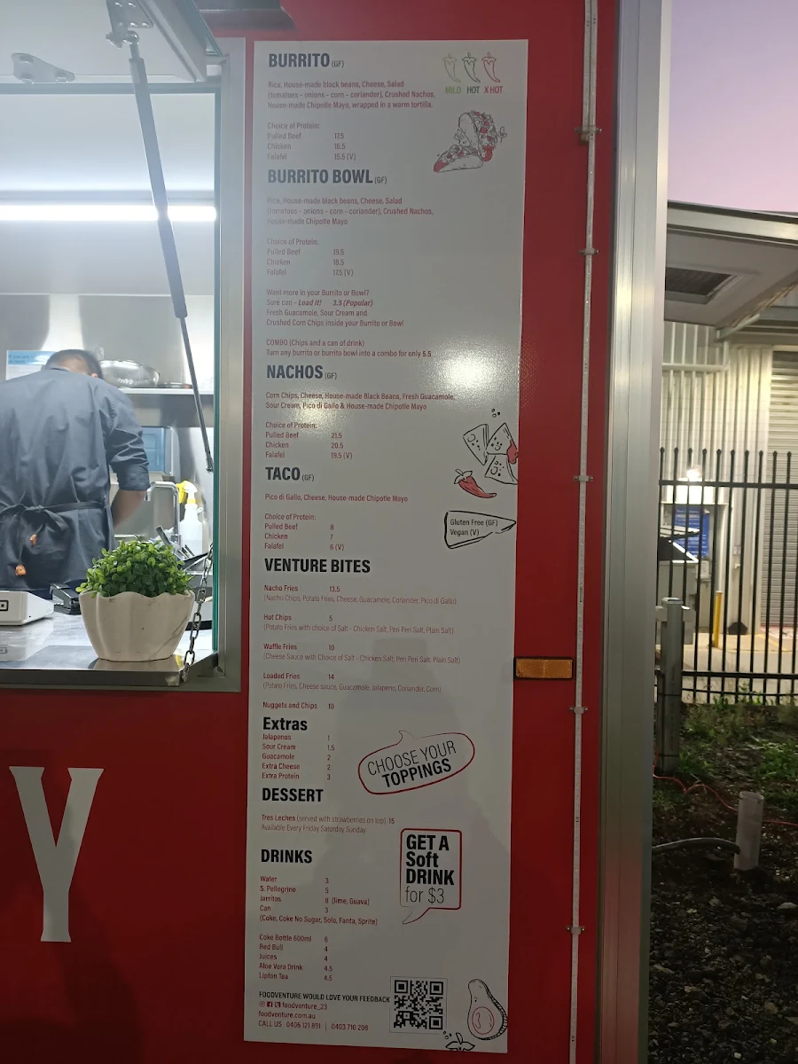 Menu, Nacho King