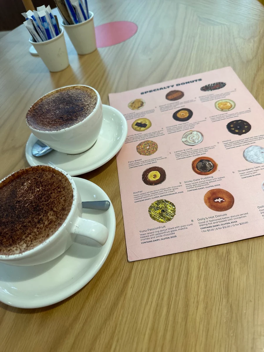 Menu, Dolly's Donuts