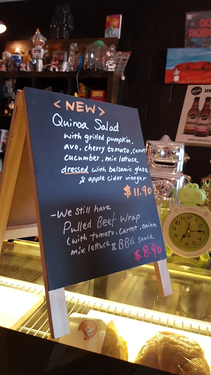 Menu, The Robot Bun Factory Cafe