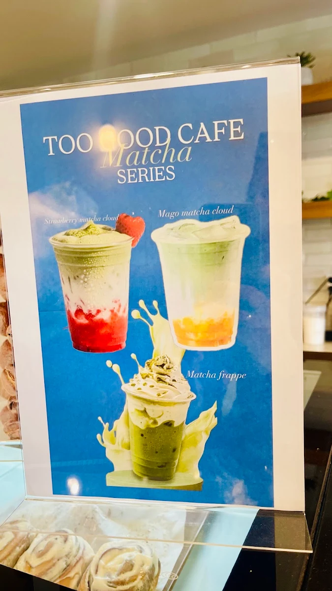 Menu, Too Good Cafe - Campbelltown Queen st