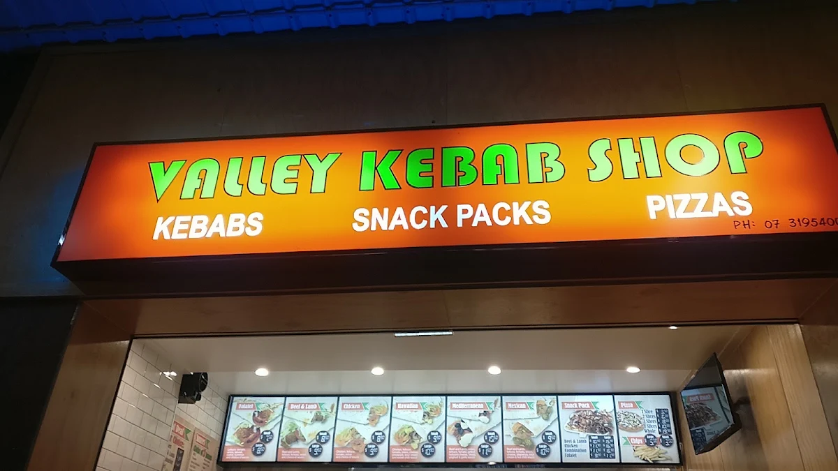 Menu, Valley Kebab Shop