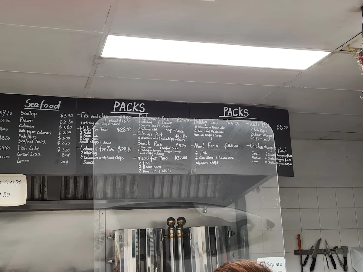 Menu, Fisherman's Wharf
