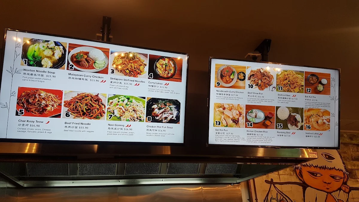 Menu, Chinatown Plaza Food Mecca Adelaide