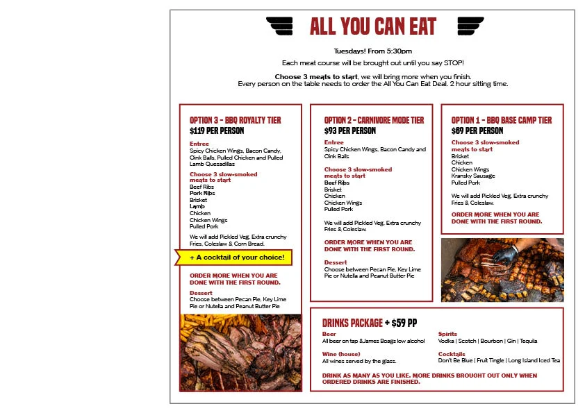Menu, Third Wave BBQ Ascot Vale