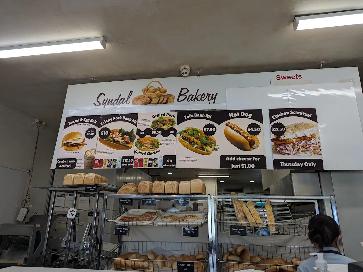Menu, Syndal Bakery