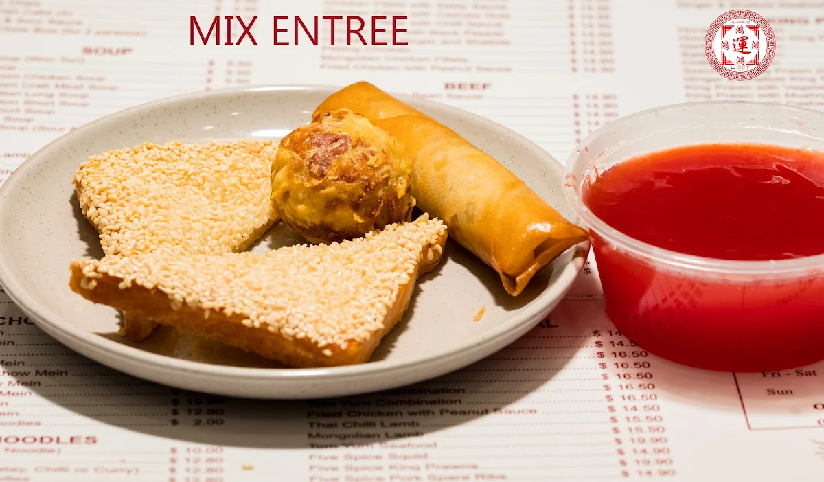 Menu, Hung Run Chinese Takeaway
