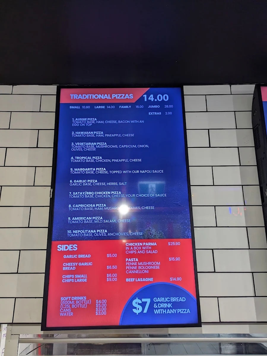 Menu, My Mates Pizza Kealba حلال