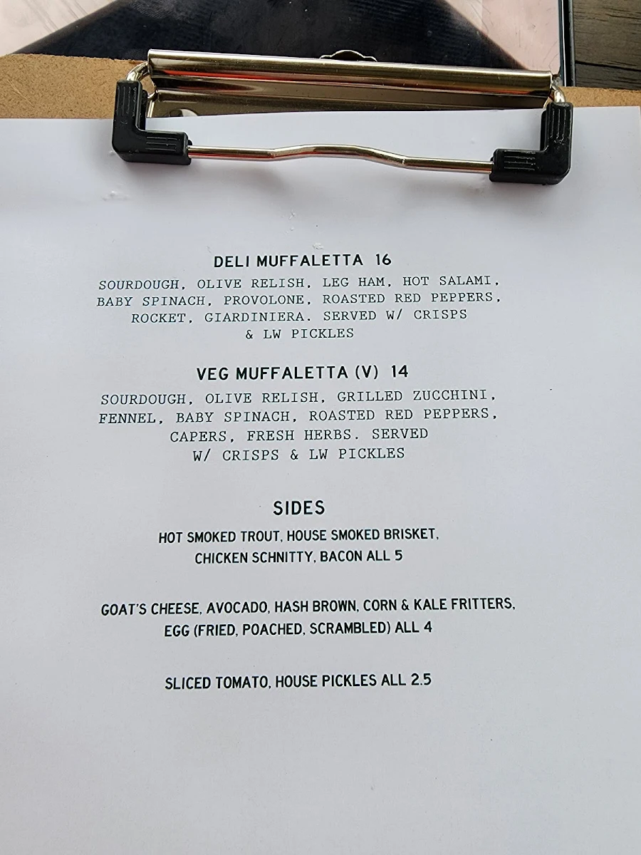 Menu, Little West