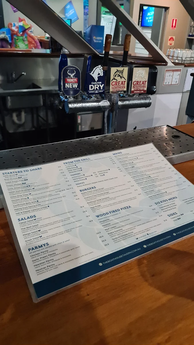 Menu, The Boathouse Tavern