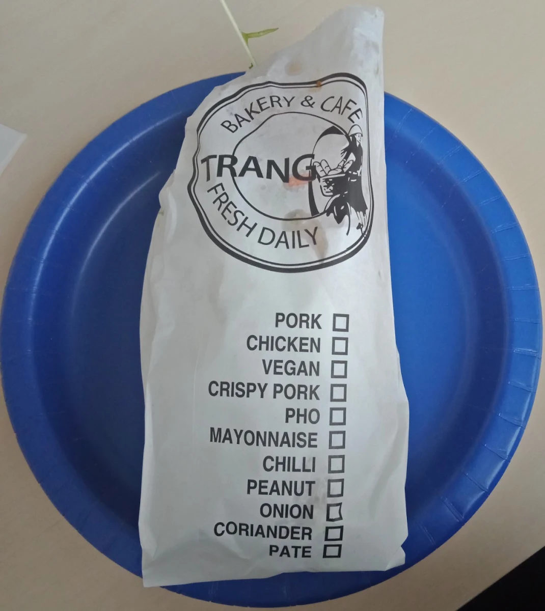 Menu, Trang Bakery & Cafe