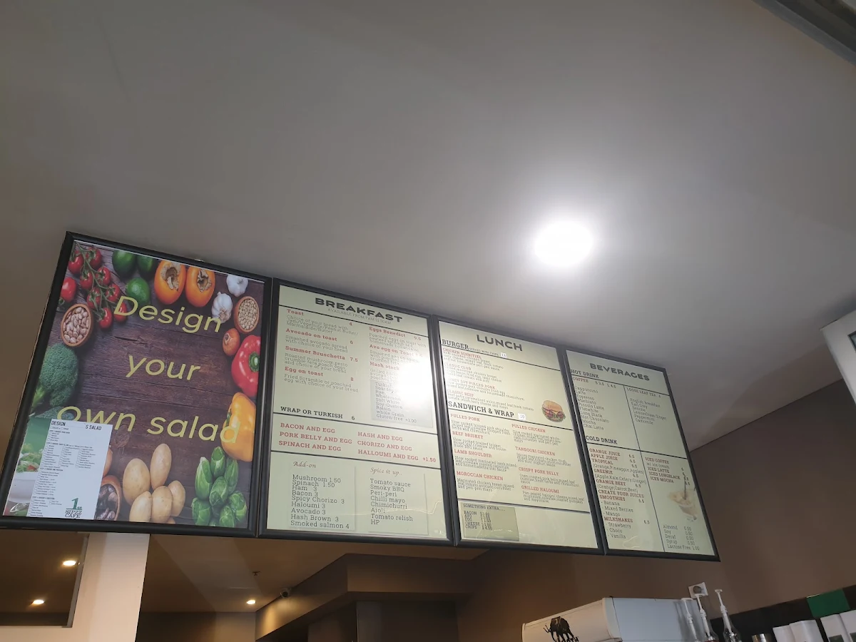 Menu, 1st Sipzz Cafe