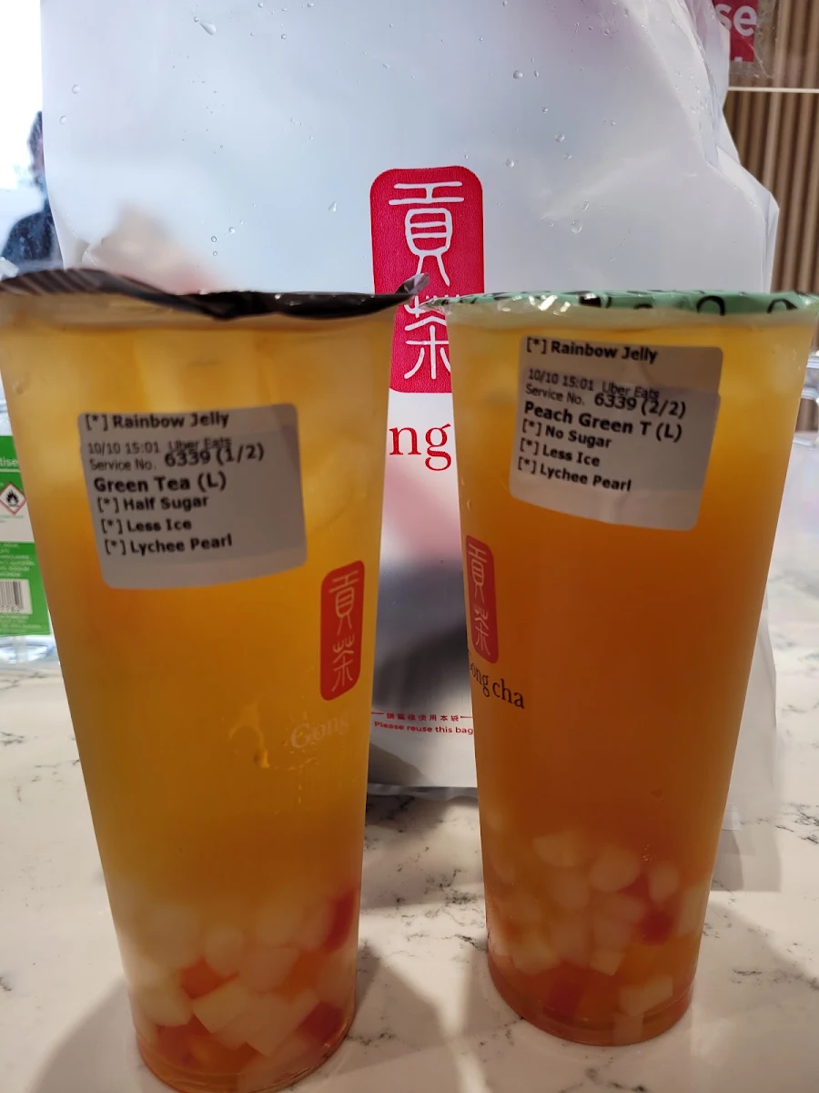 Menu, Gong Cha Belmore