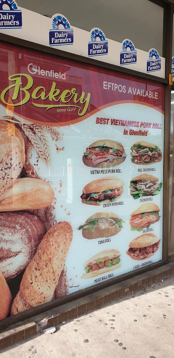 Menu, Glenfield Bakery