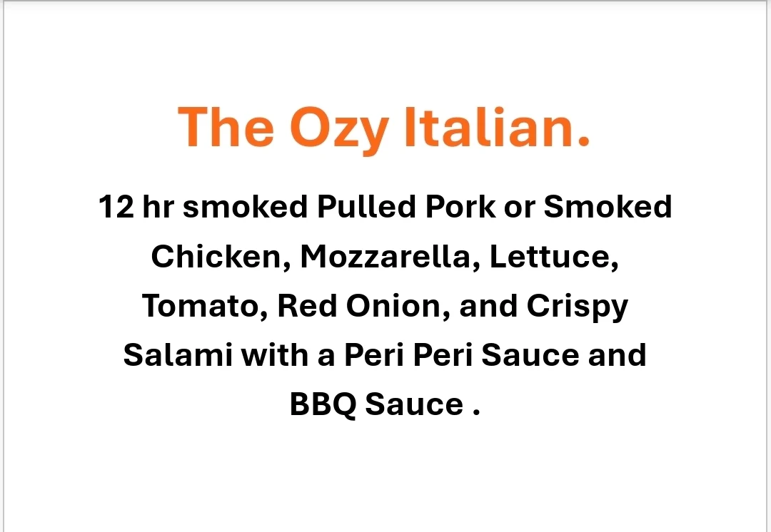 Menu, 3 Bears BBQ