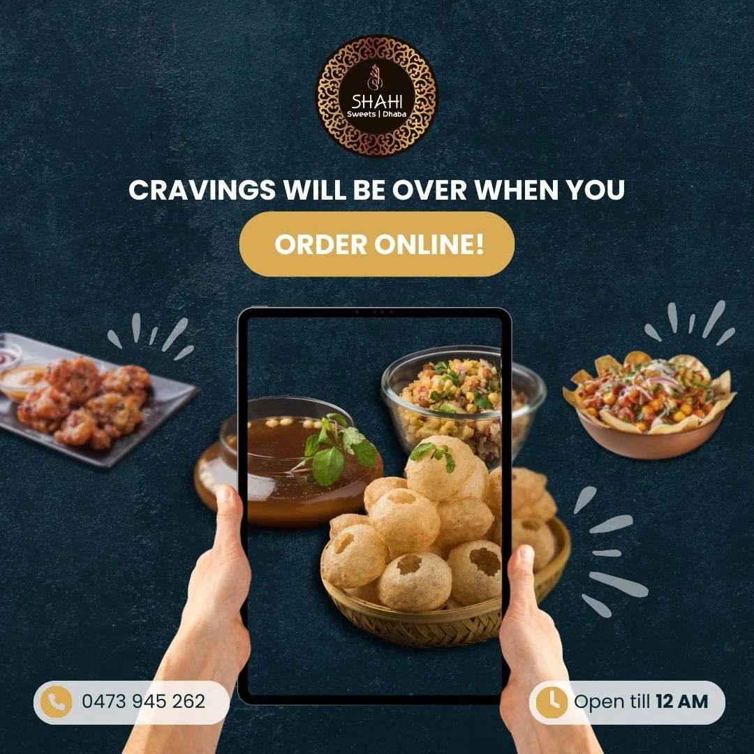 Menu, Shahi Sweets & Dhaba