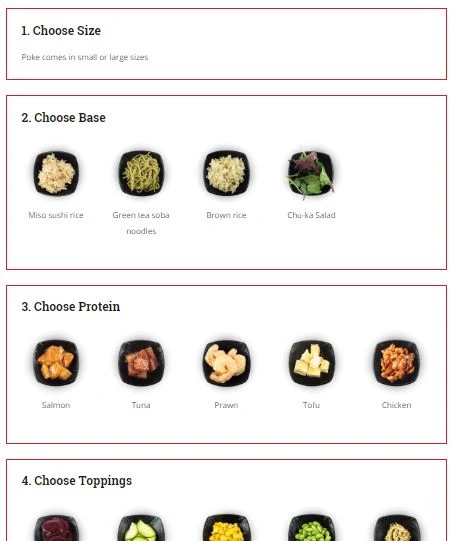 Menu, Poke Bros. Cabramatta