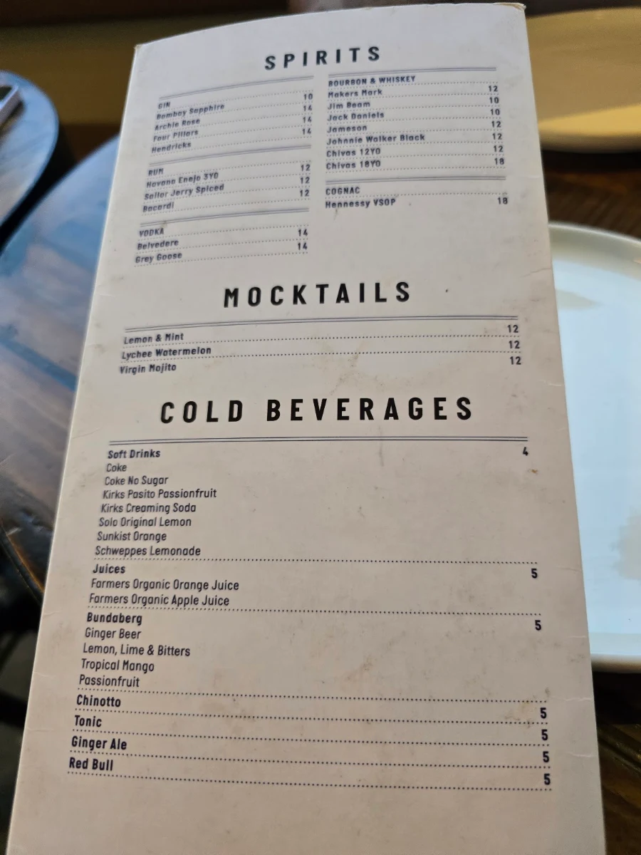 Menu, Frank's Pizza Bar Restaurant