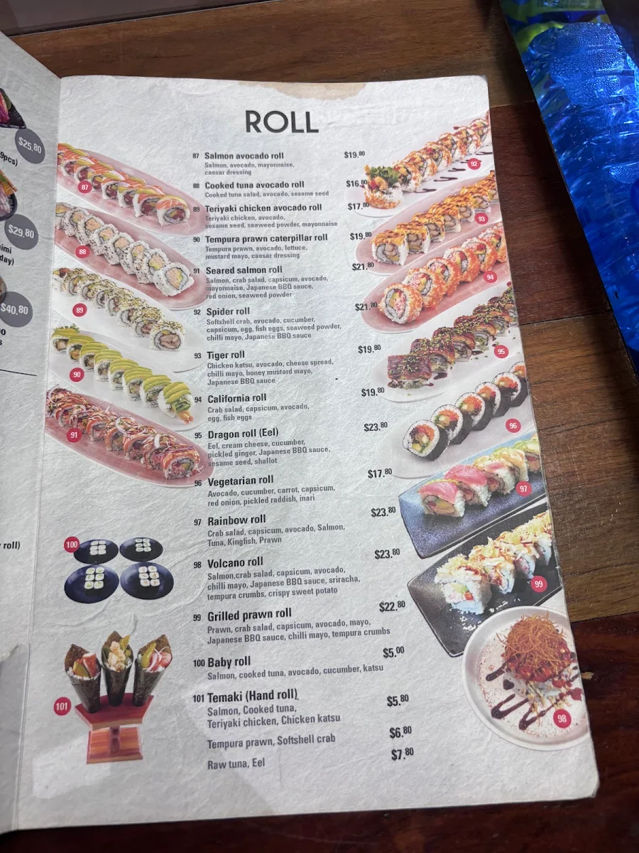 Menu, IKI Sushi & Grill