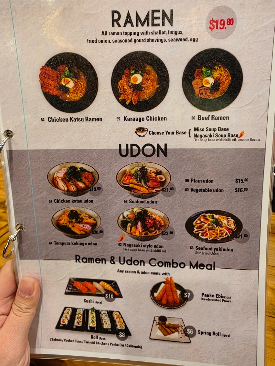Menu, IKI Sushi & Grill