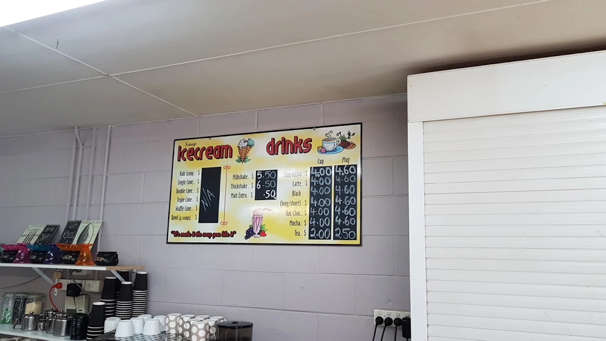 Menu, Cooke Park Cafe