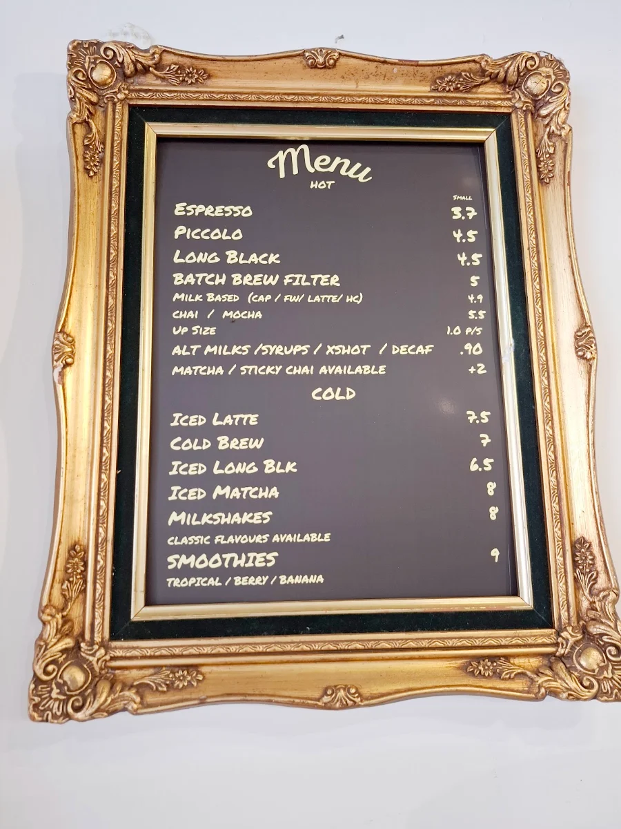Menu, Gaffney St General