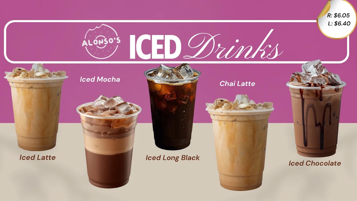 Menu, Alonso's Donuts