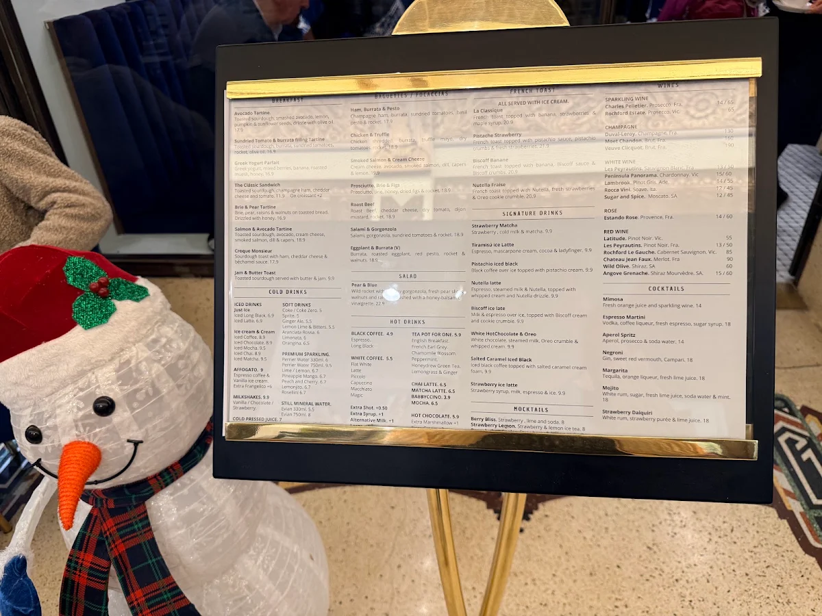 Menu, LAFAYETTE CAFE