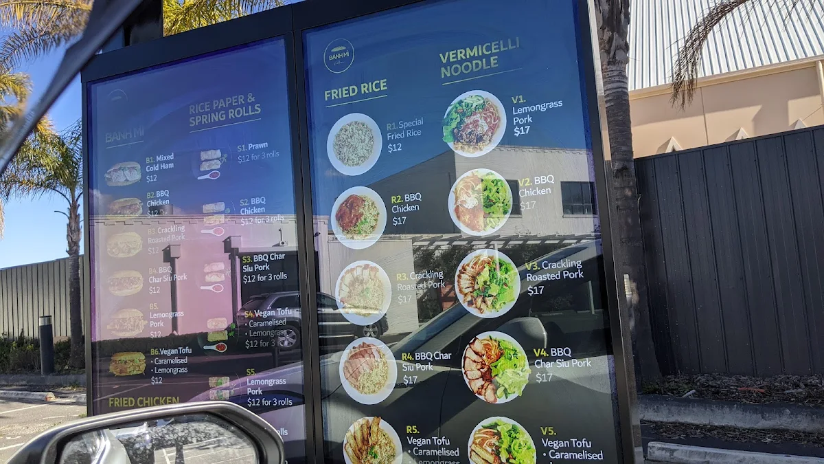 Menu, Banh Mi Vietnam - Drive Thru