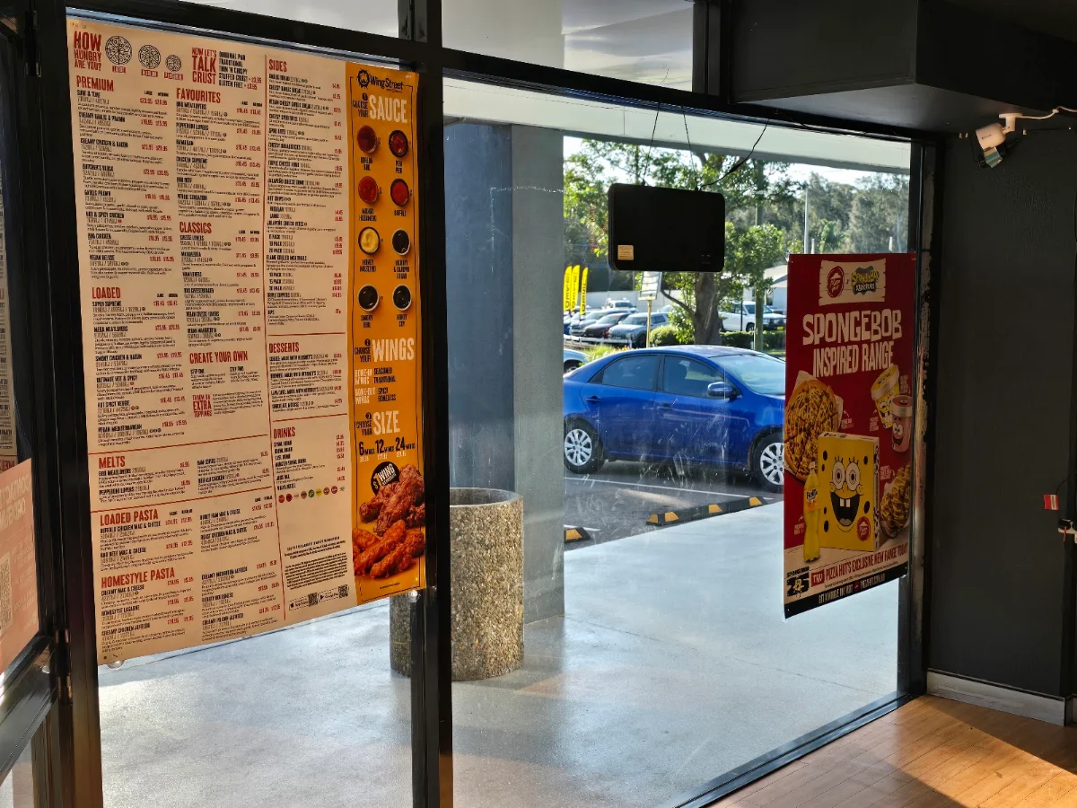 Menu, Pizza Hut Wyoming
