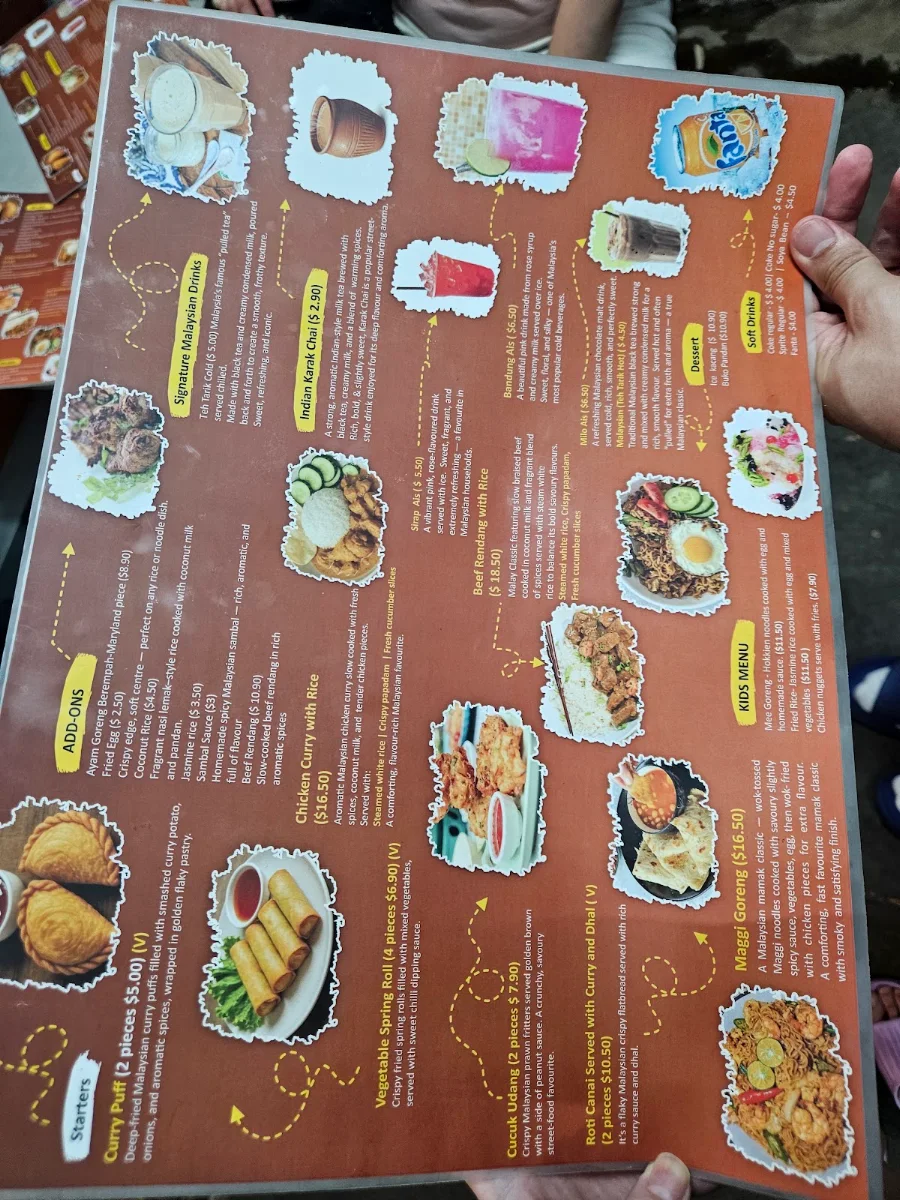 Menu, Sedap Eatery - Authentic Malaysian & Banana Leaf Cuisine